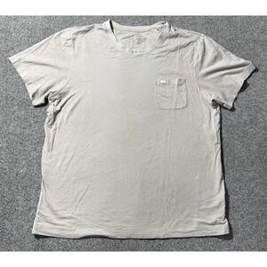 Daniel Buchler 100% Peruvian Cotton Men's T-shirt Size Large Beige Short Sleeve